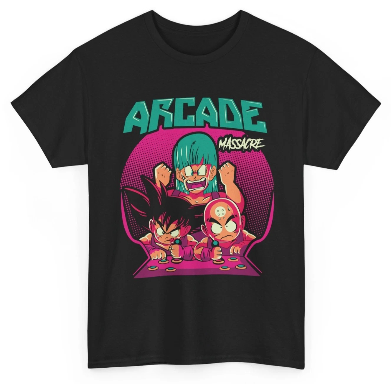 Retro Gaming Shops - Saldi Estivi, T-Shirt Arcade Goku&Krillin, Maglietta