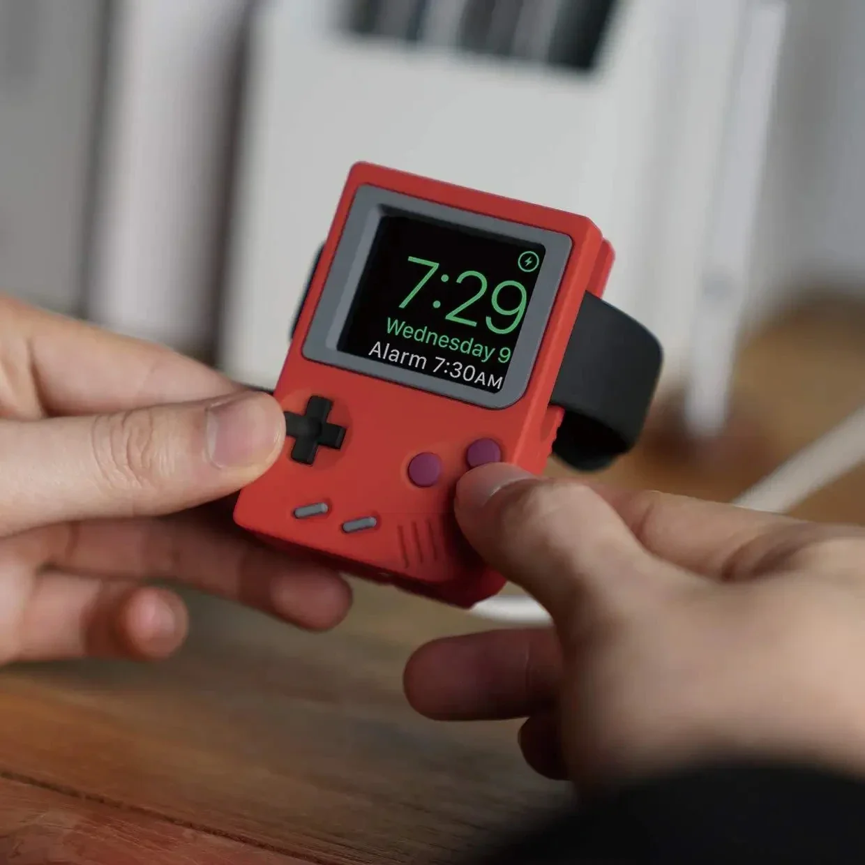Retro Handheld Console - Supporto in Silicone per Caricabatterie IWatch,