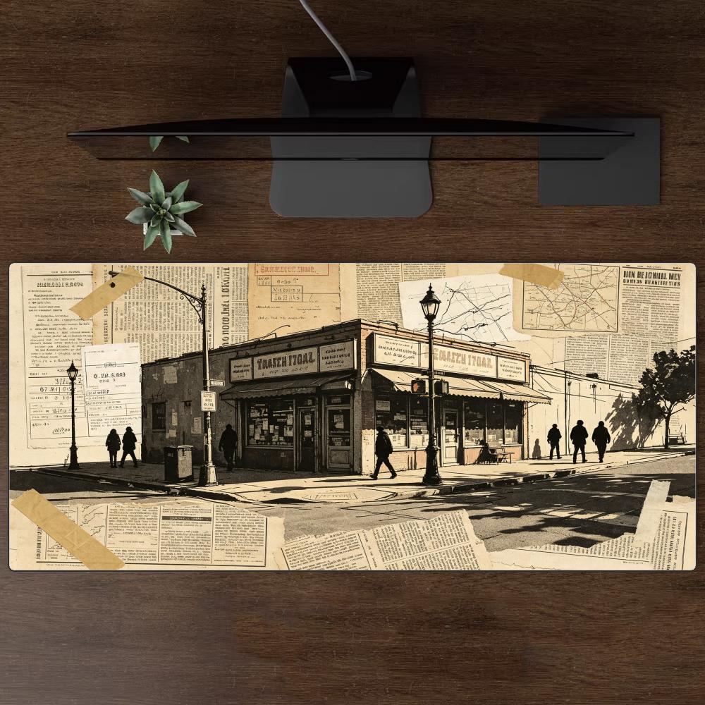 Retro Gaming Shops - Tappetino per Mouse Grande Stile Vintage