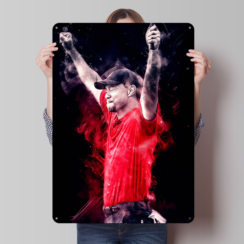 Retro Gaming Bar - Poster Stampato di Tiger Woods, Arte
