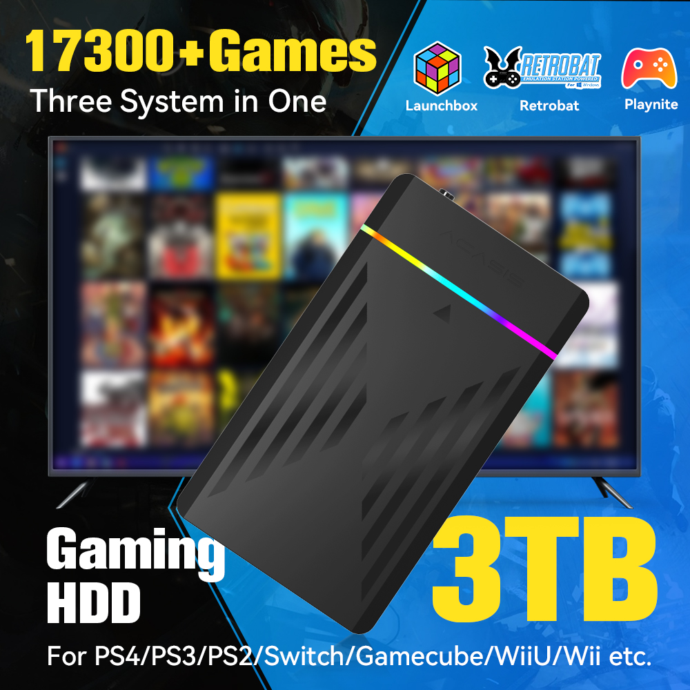 Retro Gaming Stick - HDD da gioco portatile da 3