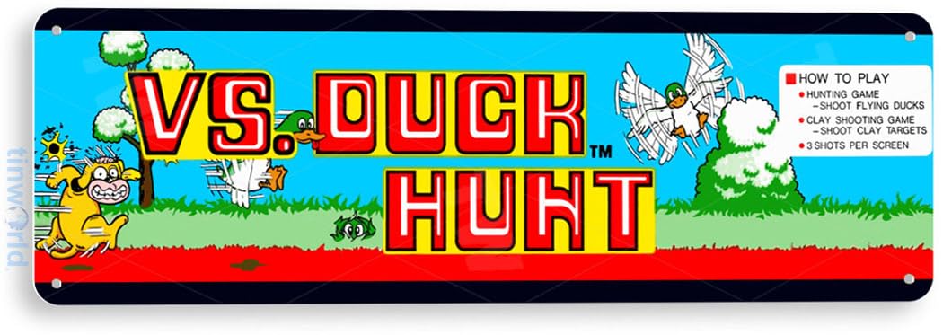 Targa in latta Duck Hunt Arcad - Retro Gaming Shops recensione e prezzo