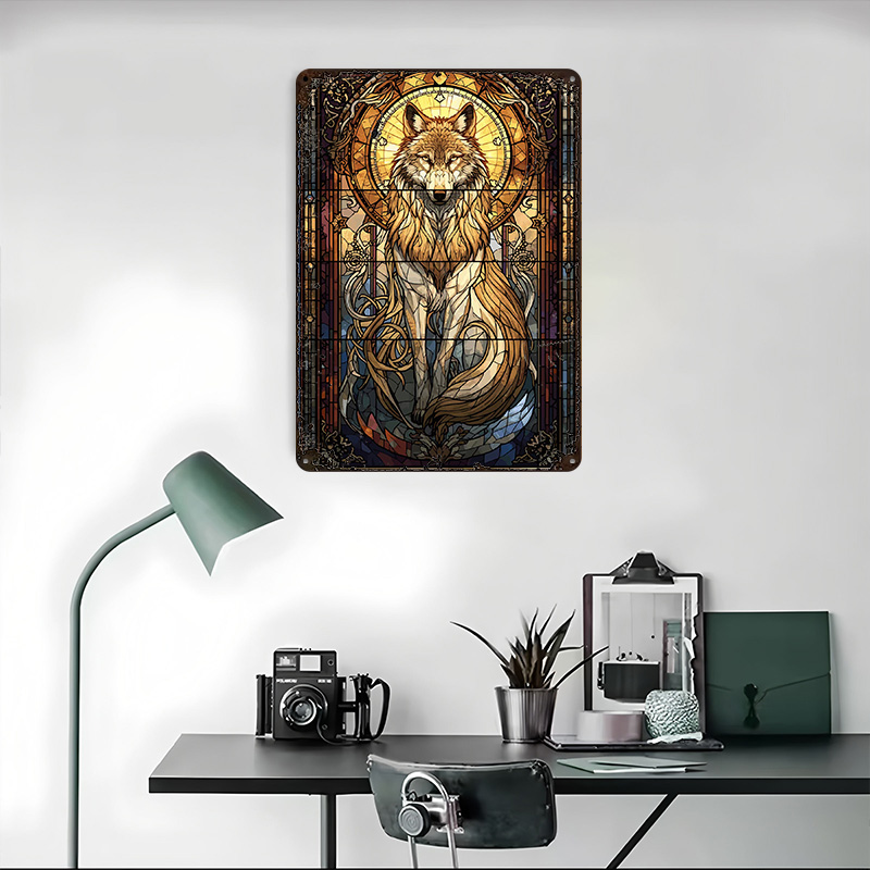 Poster con Lupo in Vetro Color - Retro Gaming Bar recensione e prezzo