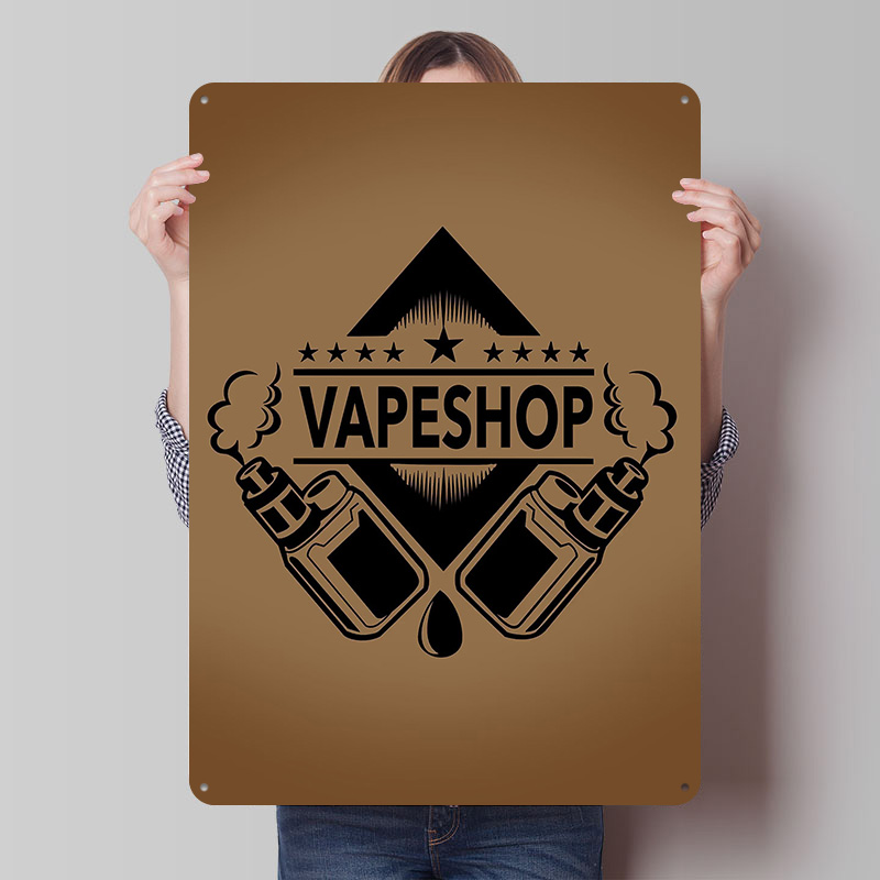 Vape Shop Logo Poster in banda - Retro Gaming Shops recensione e prezzo