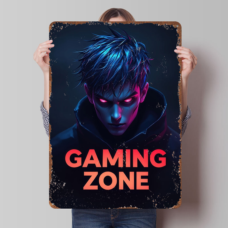 Targa in Metallo Personalizzat - Retro Gaming Zone recensione e prezzo