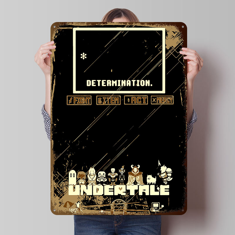 Poster in Metallo Undertale, A - Retro Gaming Bar recensione e prezzo